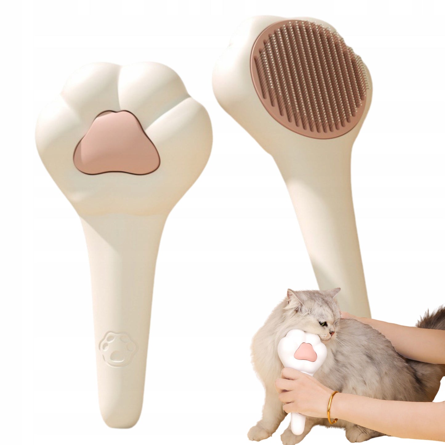 Szczotka do sierści półautomatyczna dla psa i kota łapka grzebień