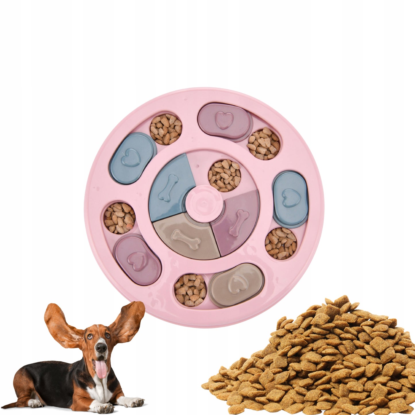 Zabawka edukacyjno-integracyjna gra dla psa spowalniająca jedzenie
